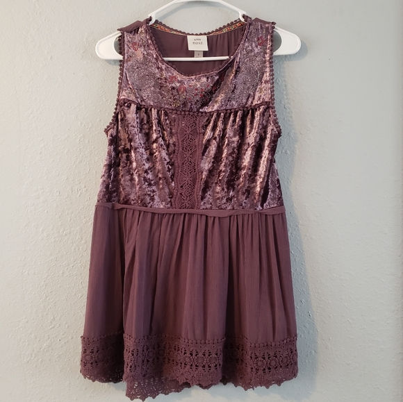 Knox Rose Sleeveless Embroidered Tunic Blouse S - Picture 3 of 10